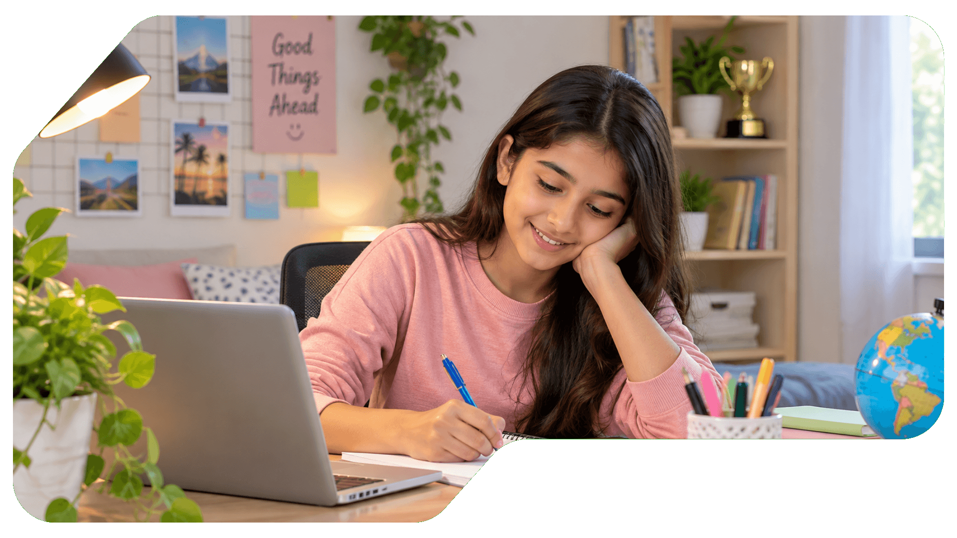 Focused learner applying abilities for continuous growth