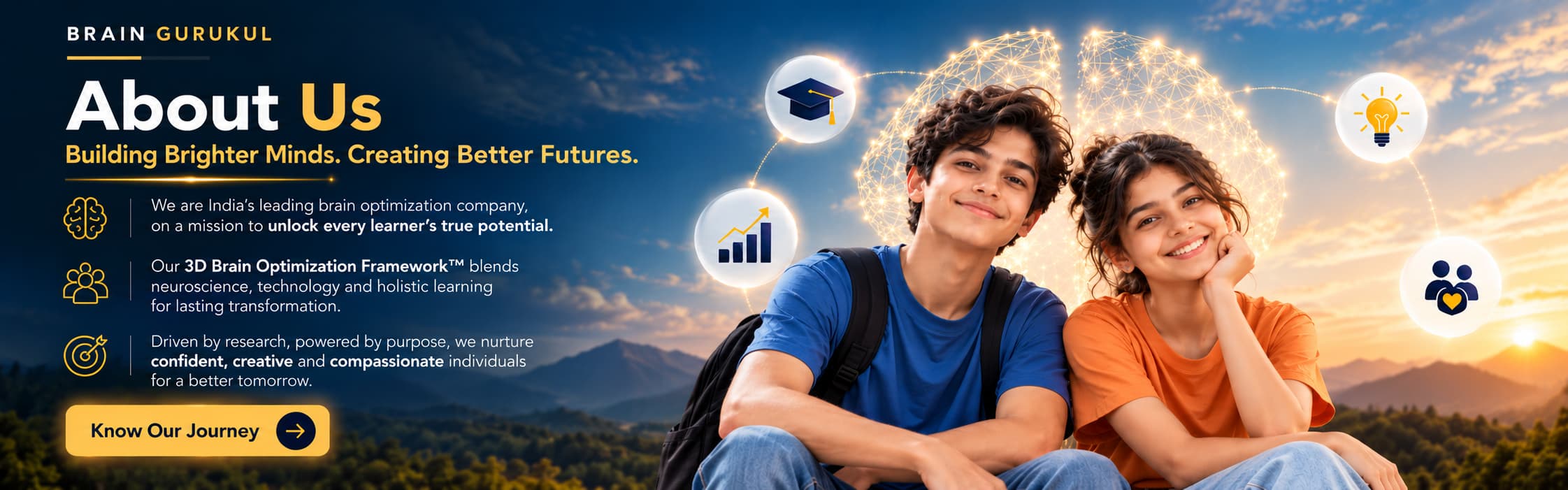 Brain Gurukul homepage hero visual