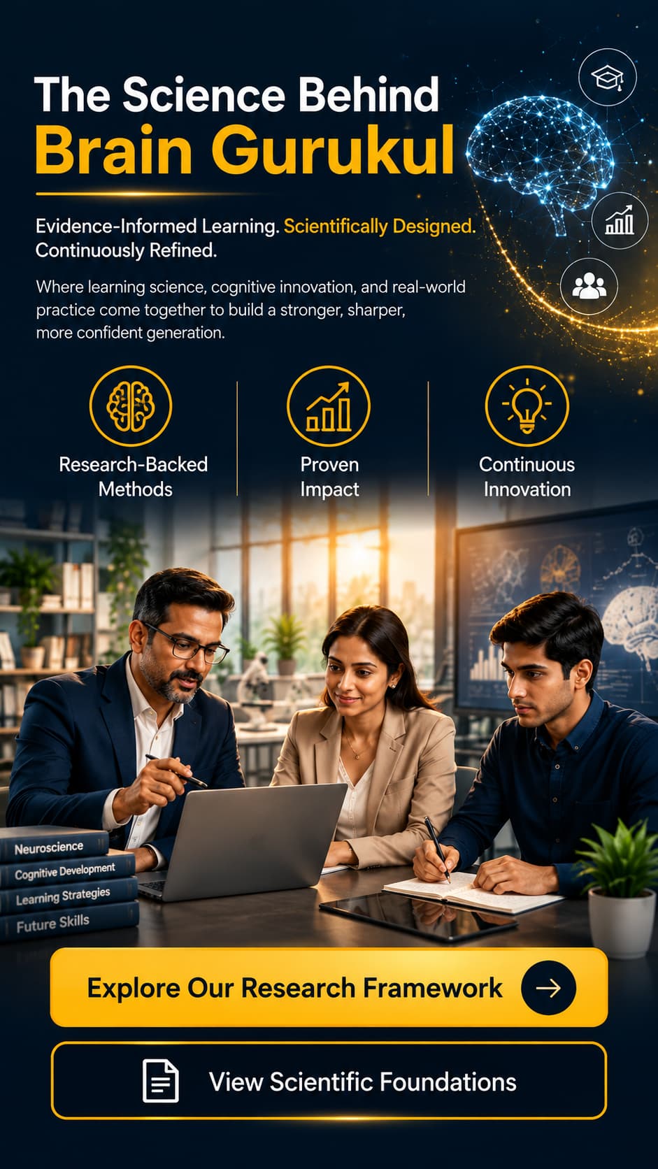 Brain Gurukul homepage hero visual