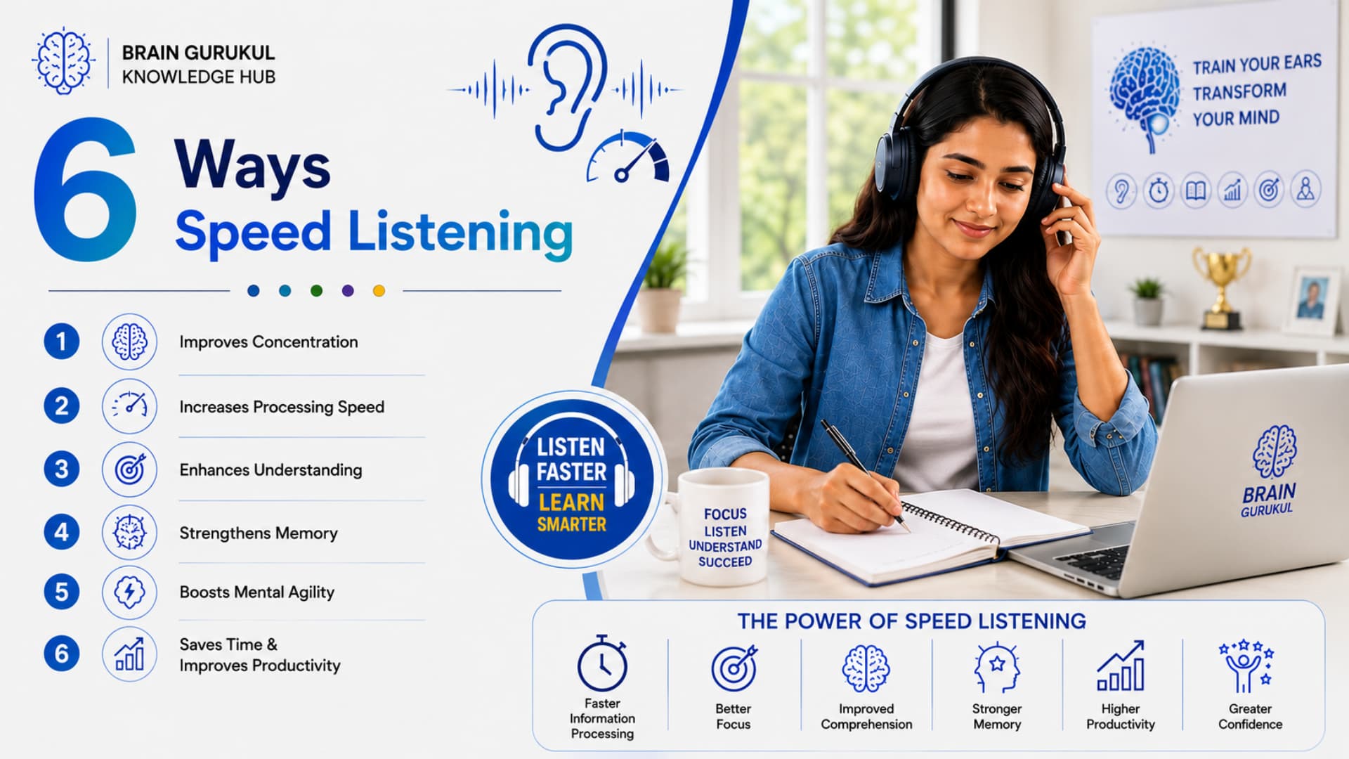 6 Ways Speed Listening Can Develop Faster and More Focused Information Processing