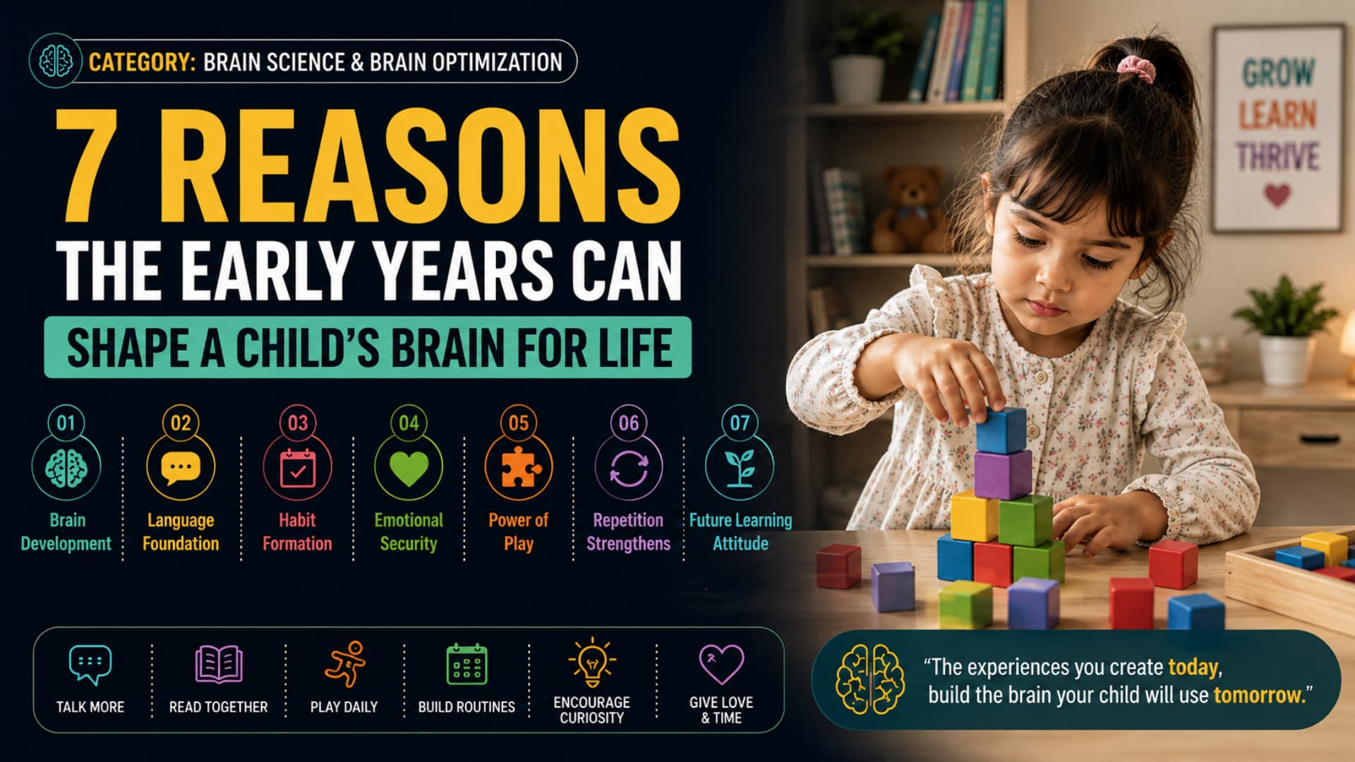 7 Reasons the Early Years Can Shape a Child’s Brain for Life