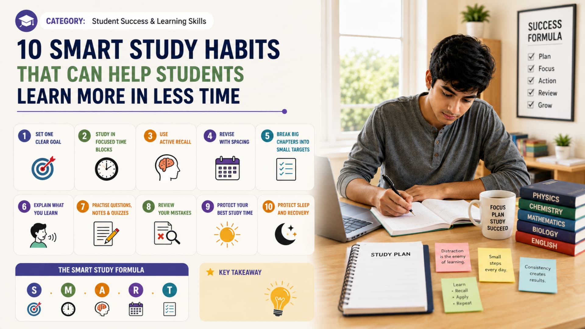 10 Smart Study Habits That Can Help Students Learn More in Less Time