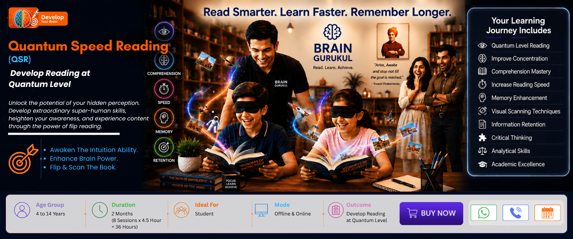 Quantum Speed Reading (QSR) program visual